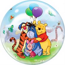 Winnie the Pooh and Friends 22" Qualatex Bubble Party Balloon