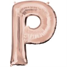 Anagram 16" Rose Gold Letter P Foil Balloon