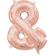 Anagram 16" Rose Gold And Symbol Foil Balloon