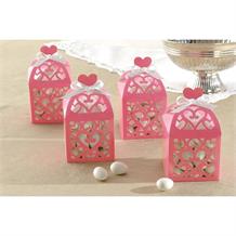 Pink Wedding Lantern Favour Boxes