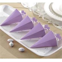 Lilac Wedding Cone Favour Boxes