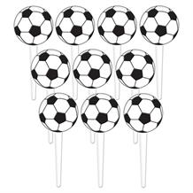 Championship Soccer | Football Party Cake Picks | Decorations