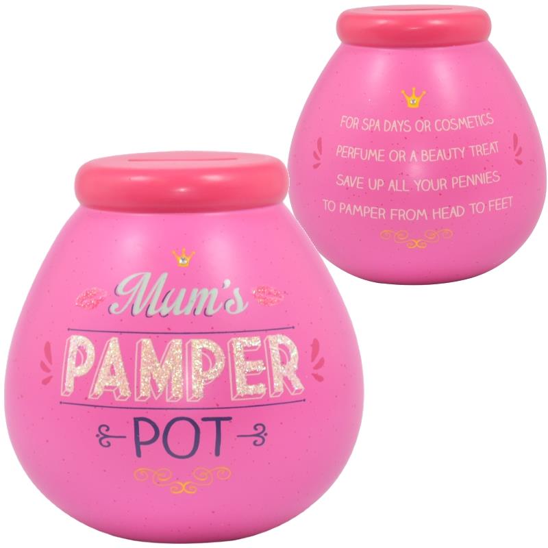 Mum&rsquo;s Pamper Pot Pink Pot of Dreams | Money Box | Bank