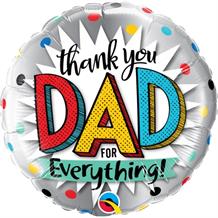 Thank You Dad for Everything 18" Foil | Helium Balloon