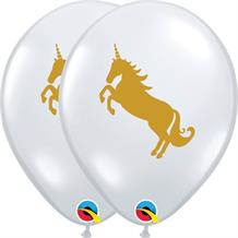 Unicorn Diamond Clear 25pk Party Latex Balloons