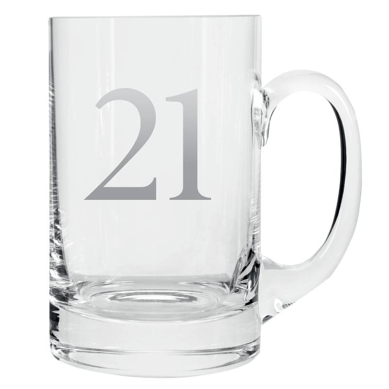 Age 21 Silver Tankard Glass | Keepsake