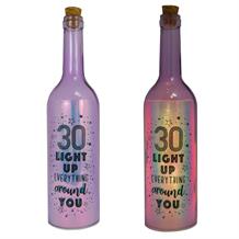 Age 30 | Everything Around You Iridescent Light Up Bottles | Keepsake