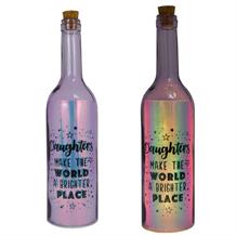 Daughter | Brighter Place Iridescent Light Up Bottles | Keepsake