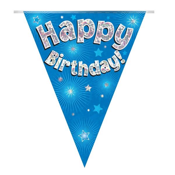 Blue Star Happy Birthday Bunting | Party Save Smile