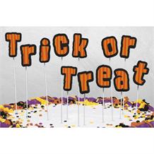 Trick or Treat Halloween Letter Cake Toppers | Decoration