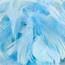 Baby Blue Eleganza Decorative Craft Feathers 50g