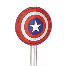 Marvel Captain America Pull Pinata Party Game | Decoration