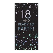 Age 18 | Ready to Party Sparkling Dots Belgian Chocolate Gift Bar