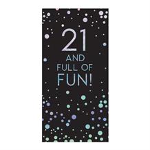 Age 21 | Full of Fun Sparkling Dots Belgian Chocolate Gift Bar