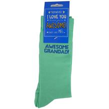 Awesome Grandad Novelty | Joke Socks | Gift