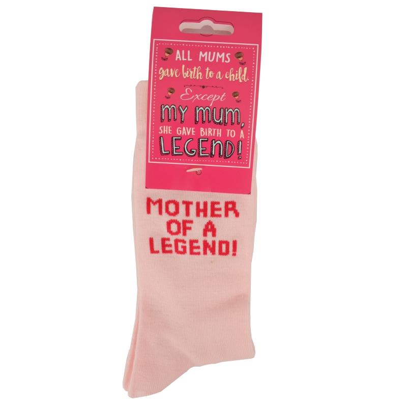 Mother Of A Legend Novelty | Joke Socks | Gift