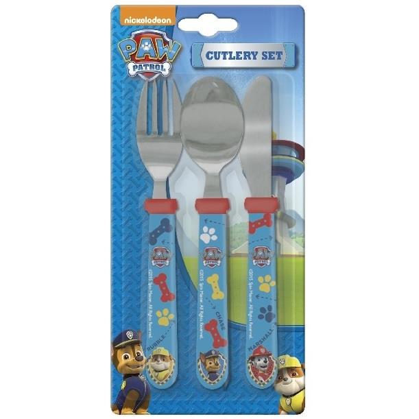 Spearmark Paw Patrol Good Pups Childrens Kids 3pcs Cutlery Set Knife/Fork/Spoon 