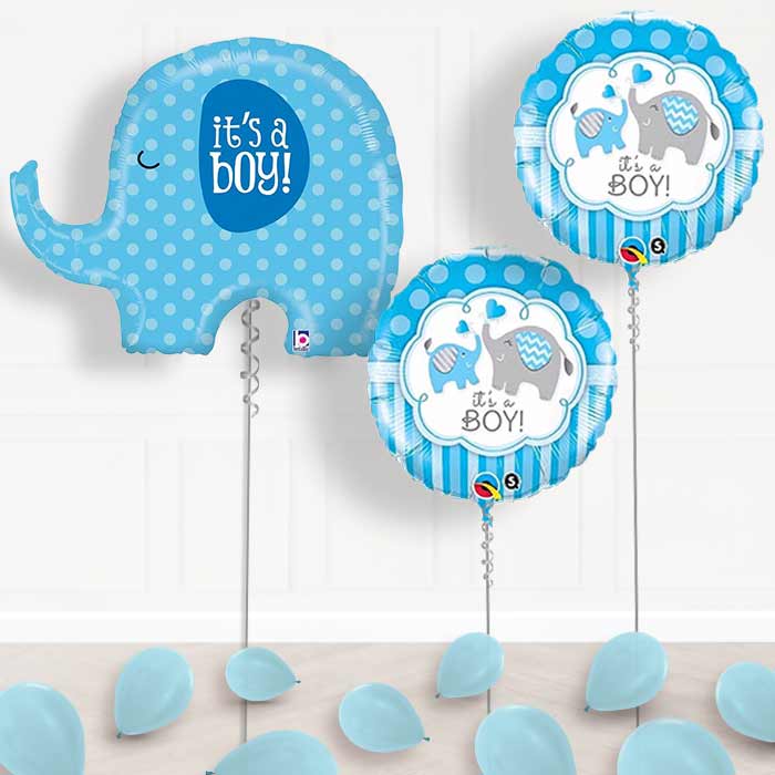 Inflated It&rsquo;s a Boy | Baby Shower Helium Balloon Package in a Box