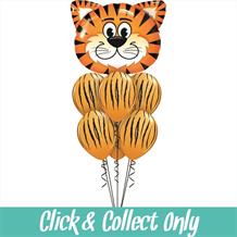 Tiger Stripes Large Inflated 7 Balloon Bouquet