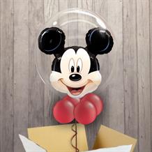 Personalisable Inflated Mickey Mouse | We are Going to Disneyland Bubble Balloon in a Box