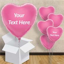Personalisable Baby Pink Heart 18" Foil Balloon in a Box