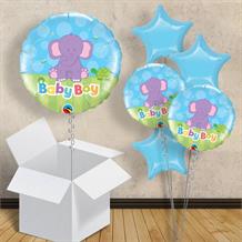 Baby Boy Blue Elephant | Baby Shower 18" Balloon in a Box