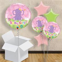 Baby Girl Pink Elephant | Baby Shower 18" Balloon in a Box