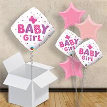 Baby Girl Butterfly Diamond | Baby Shower 18" Balloon in a Box