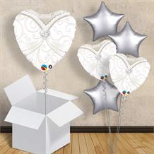 Wedding | Bride Gown Heart 18" Balloon in a Box