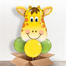 Giraffe Head Giant Shaped Balloon in a Box Gift