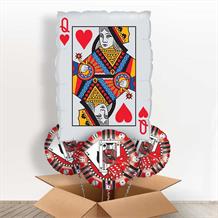Queen of Hearts Playing Card Balloon in a Box | Party Save Smile