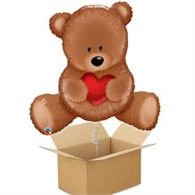 Teddy Bear Love Giant Shaped Balloon in a Box Gift