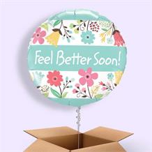 Feel Better Soon Floral 18" Balloon in a Box