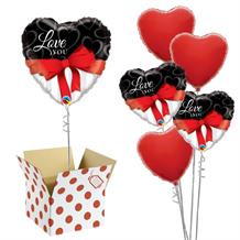 Love You Ribbon 18" Balloon in a Box