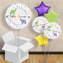 Polka Dot Elephants | Baby Shower 18" Balloon in a Box