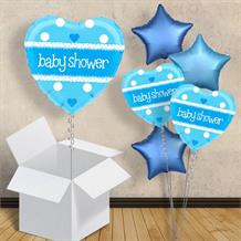 Blue Polka Dot | Baby Shower 18" Balloon in a Box