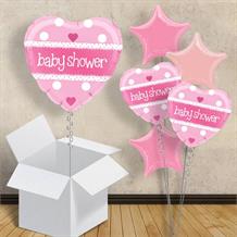 Pink Polka Dot | Baby Shower 18" Balloon in a Box