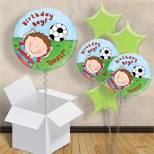 Football Birthday Boy Goal 18" Balloon in a Box