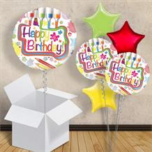 Art Happy Birthday 18" Balloon in a Box