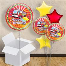 Fire Engine Happy Birthday 18" Balloon in a Box