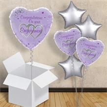Congratulations on Your Engagement Purple 18" Balloon in a Box