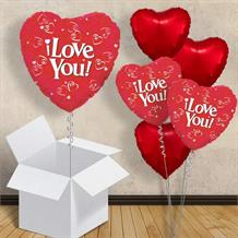 I Love You Red Heart 18" Balloon in a Box