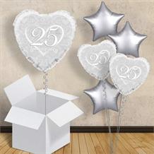Happy 25th Anniversary Heart 18" Balloon in a Box