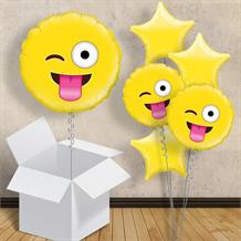 Crazy Emoji 18" Balloon in a Box