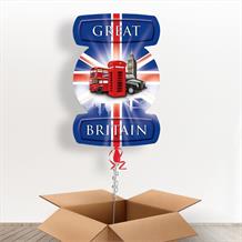 Great Britain London Icons Giant Shaped Balloon in a Box Gift