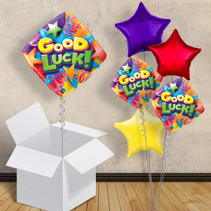 Good Luck Diamond 18&#34; Balloon in a Box