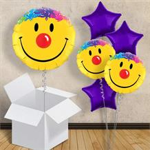 Clown Smiley Face 18" Balloon in a Box