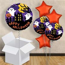 Happy Halloween Bat and Ghosts 18" Balloon in a Box