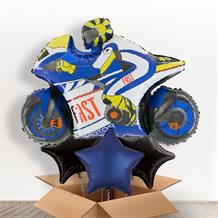 Blue Motorbike | Motorcycle Giant Balloon in a Box Gift