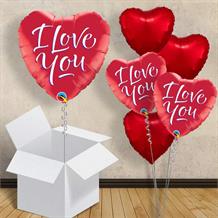 I Love You Red Heart 18" Foil | Helium Balloon 18" Balloon in a Box